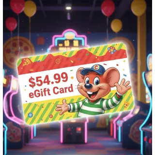 $54.99 USD Chuck E. Cheese 