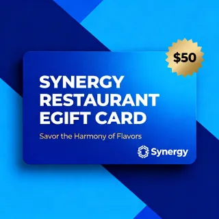 $50.00 USD  SYNERGY RESTAURANT eGIFT CARD