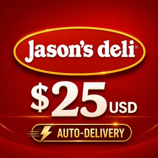 $25.00 USD Jason’s Deli eGift Card – Auto-Delivery