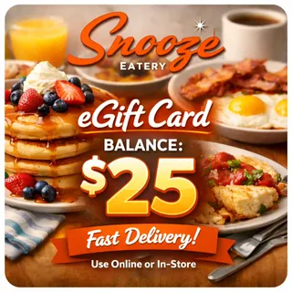 $25.00 USD  Snooze A.M. Eatery