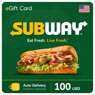 $100.00 USD Subway