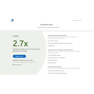  LinkedIn Premium Career 3 Months Link (ONLY FOR NEW ACCOUNTS)
