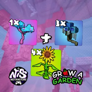 2x Candy Blossom + 1x Moon Blossom + 1x Sunflower - VNG Account | Grow a Garden - Immediate Delivery