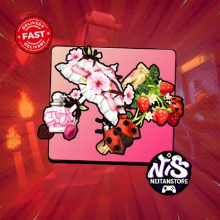 Sakura Parasol + Strawberry Fields Set | FTF Legendary - Flee the Facility
