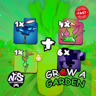 4x Elephant Ears + 1x Fossilight + 6x Moon Mango + 2x Easter Egg - GLOBAL Account | Grow a Garden 