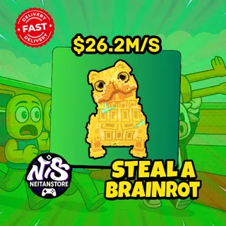 SECRET | Gold Money Money Puggy (26.2M/s) - Steal a Brainrot