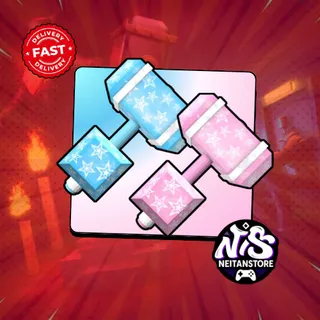 Star Wrap Duo Bundle: Blue Star + Pink Star | FTF Rare - Flee the Facility