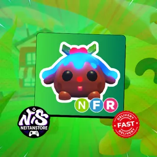 Ultra-Rare | Christmas Pudding Pup NFR (Neon) - Adopt Me 