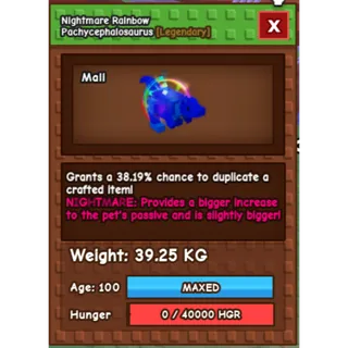 RBH Pachycephalosaurus 39kg