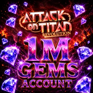 1 Million+ Gems Account | Attack On Titan Revolution Account 