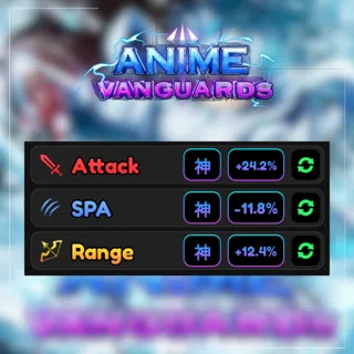Full Godly Stats Set - Anime Vanguard