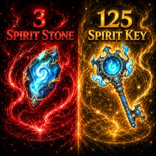 3 Spirit Stone and 125 Spirit Key (Goku Spawn) - Sailor Piece