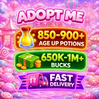 850-900+ Age Up Potions | 650K-1M+ Bucks -  Adopt Me Account