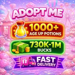 1000+ Age Up Potions | 730K-1M+ Bucks -  Adopt Me Account