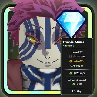 Titanic Akuro ($123sx/s) 1 in 8xsp - Anime Dice