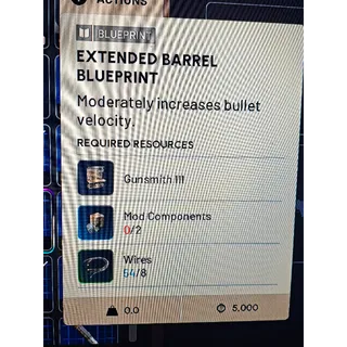 Extended barrel blueprint 