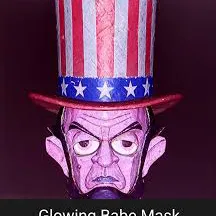 glowing abe mask