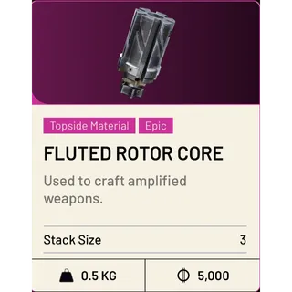X3 fluted  rotor core 