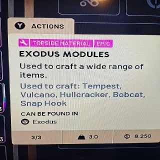 X9 Exodus Modules