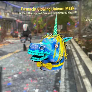 glowing unicorn mask