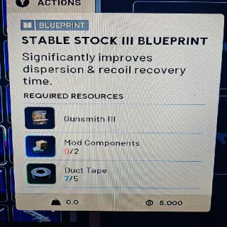 Stable Stock 3 Blueprint