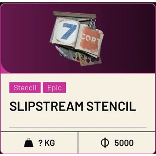 New slipstream stencil