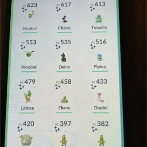 shiny pokemon choose