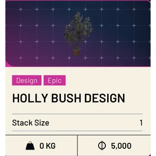 Holly bush design