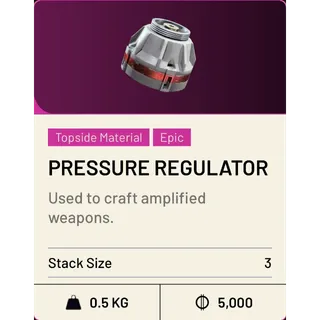 X3 pressure regulator