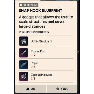 Snaphook blueprint 