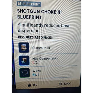 Shotgun choke 3 blueprint 