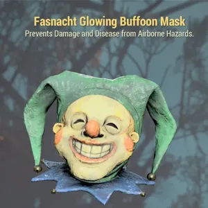 glowing buffoon mask