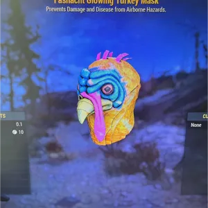 glowing turkey mask