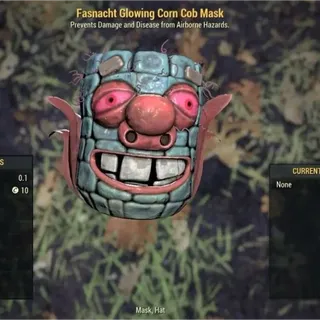 glowing corn cob mask🟢