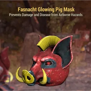 glowing pig mask