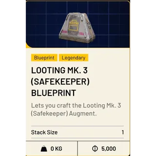 Looting mk3 safekeeper blueprint