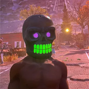 glowing bonehead mask