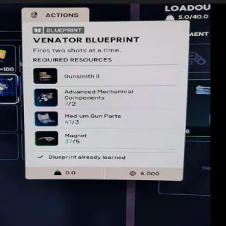Venator Blueprint