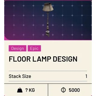 New floor lamp design