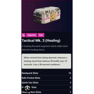 Tactical mk3 healing blueprint