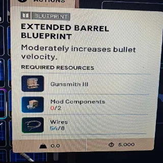 Extended Barrel Blueprin