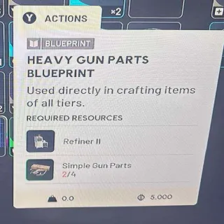 Heavy Gun Part Blueprint