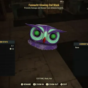 glowing owl mask