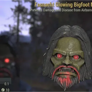 glowing bigfoot mask🟢
