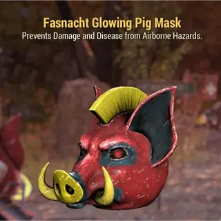 glowing pig mask
