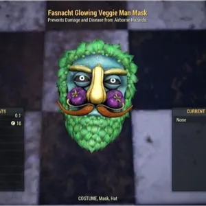 glowing veggie man mask