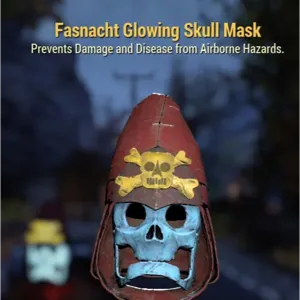glowing skull mask