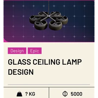 New glass ceiling lamp design🟢