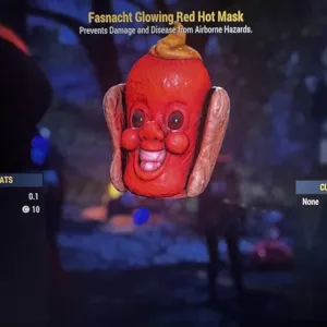 glowing red hot mask