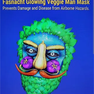 glowing veggie man mask